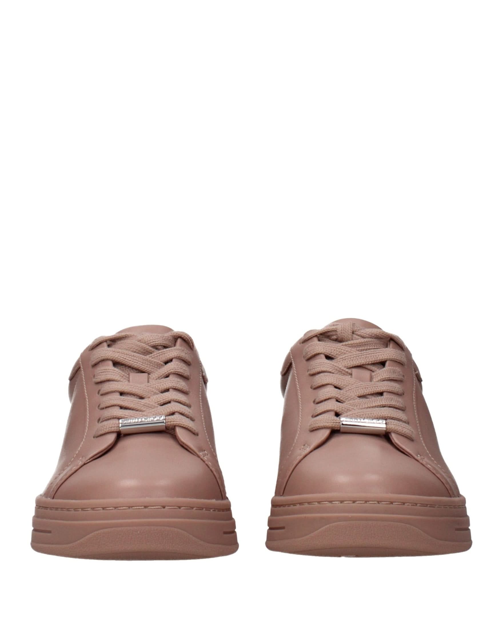 Jimmy Choo Pink Leather Low Top Sneakers Glam Steals