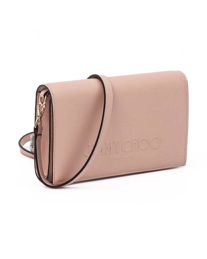 Jimmy Choo Pink Leather Podwer Shoulder Strap Bag Glam Steals
