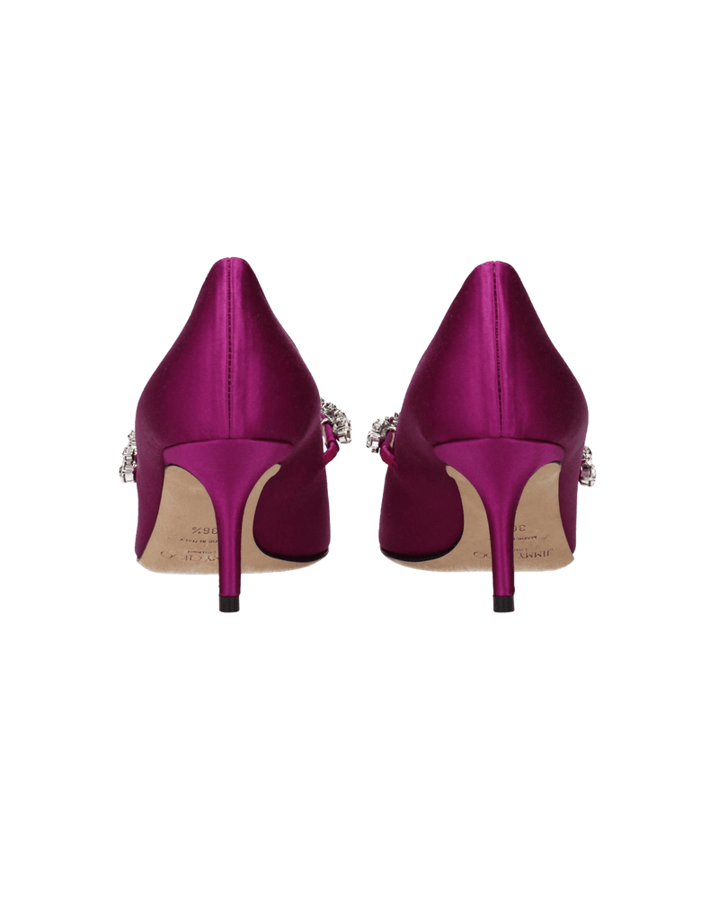 Jimmy Choo Pink Satin Mid Heel Pumps Glam Steals