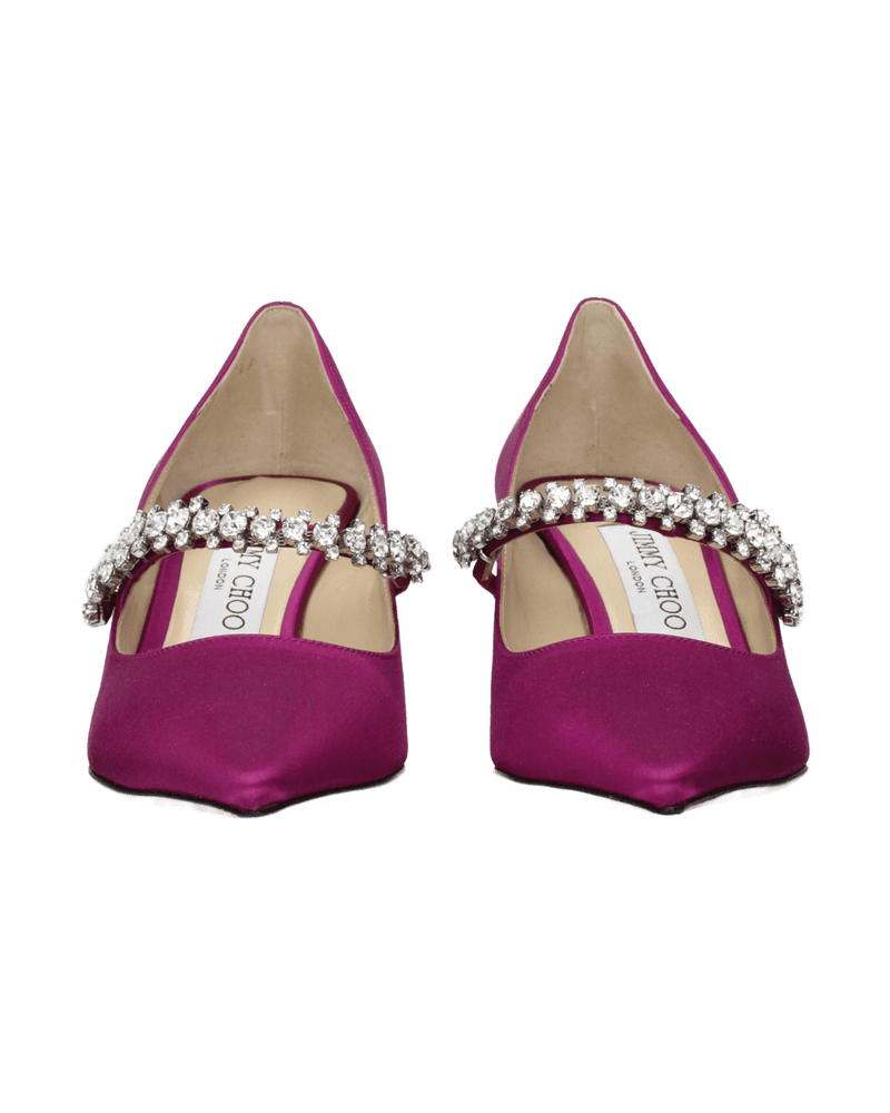 Jimmy Choo Pink Satin Mid Heel Pumps Glam Steals