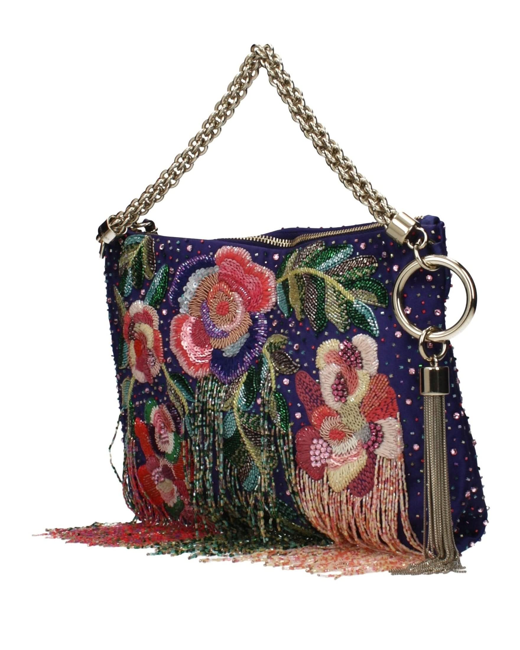 Jimmy Choo Purple Satin Shoulder Bag Glam Steals