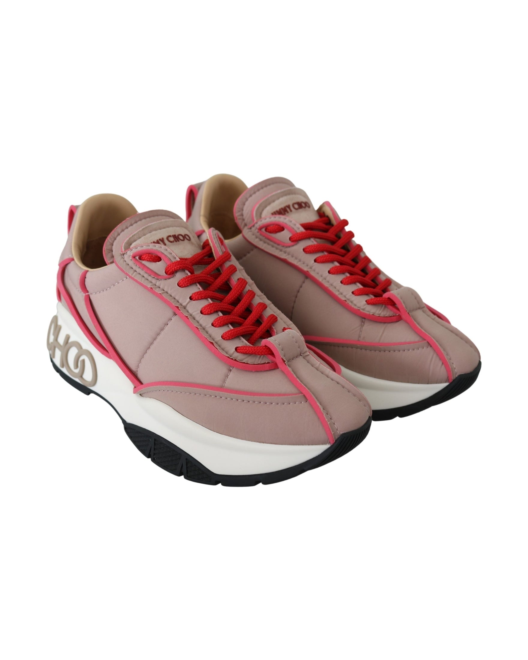 Jimmy Choo Red Ballet Pink Raine Sneakers Glam Steals