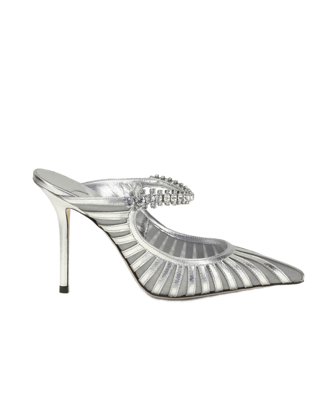 Jimmy Choo Silver Leather High Heel Pumps Glam Steals