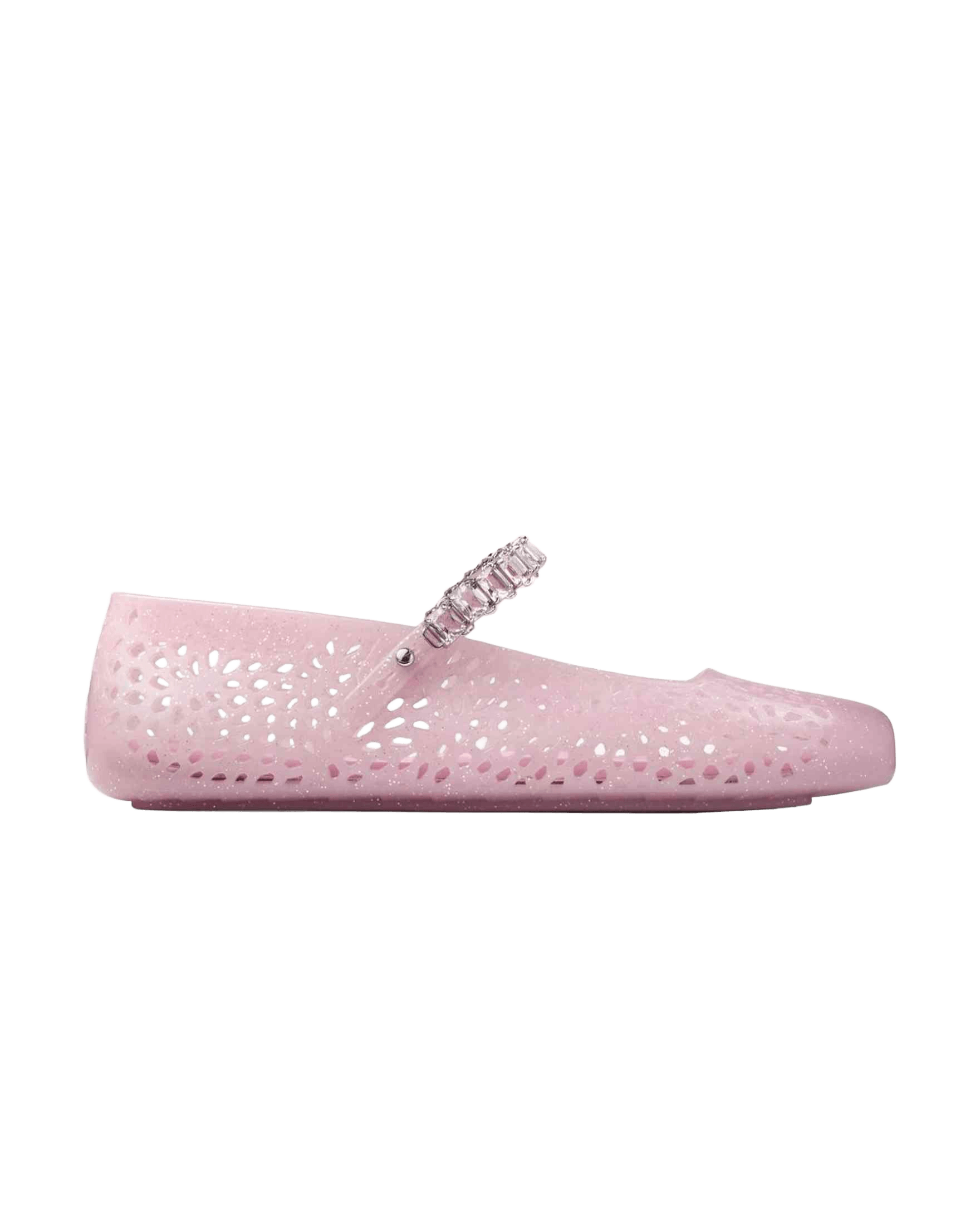 Jimmy Choo The Jelly Ballerina Flats with Crystal Embellishment Glam Steals