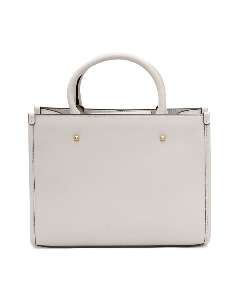 Jimmy Choo White Leather Avenue S Tote Handbag Glam Steals