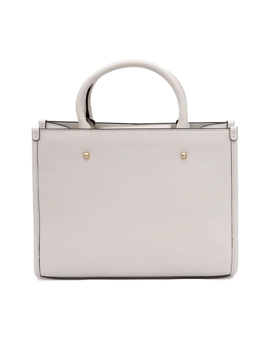 Jimmy Choo White Leather Avenue S Tote Handbag Glam Steals