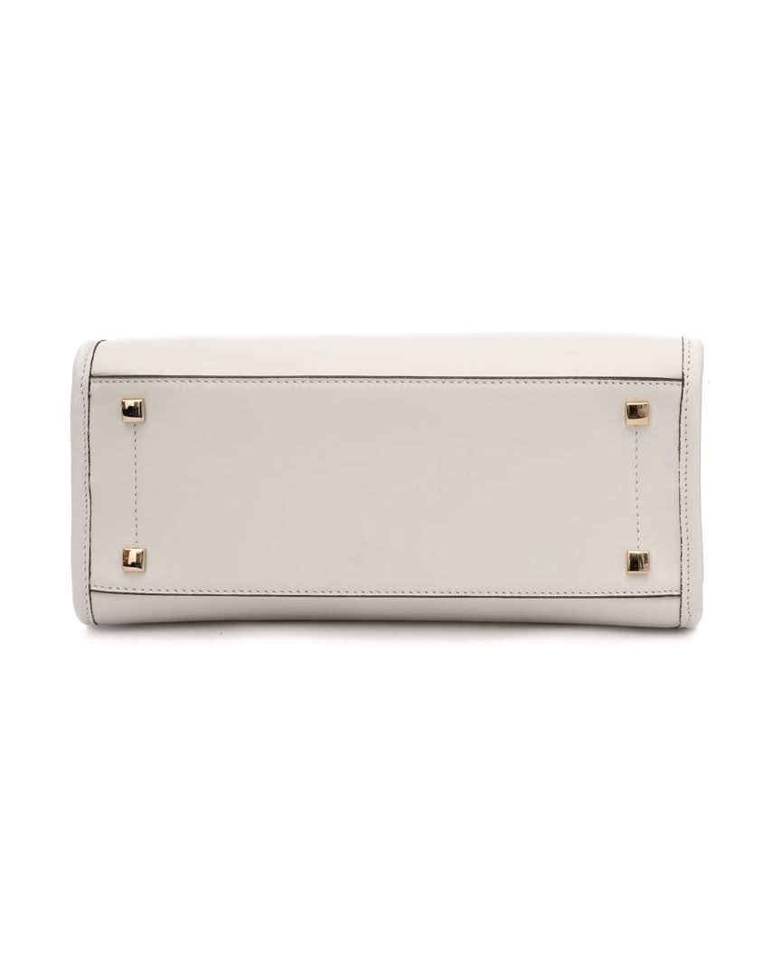 Jimmy Choo White Leather Avenue S Tote Handbag Glam Steals