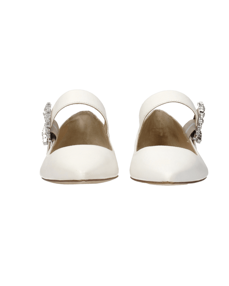 Jimmy Choo White Leather Ballet Flats Glam Steals