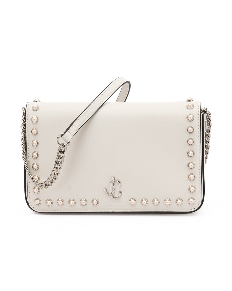 Jimmy Choo White Leather Crossbody Bag Glam Steals
