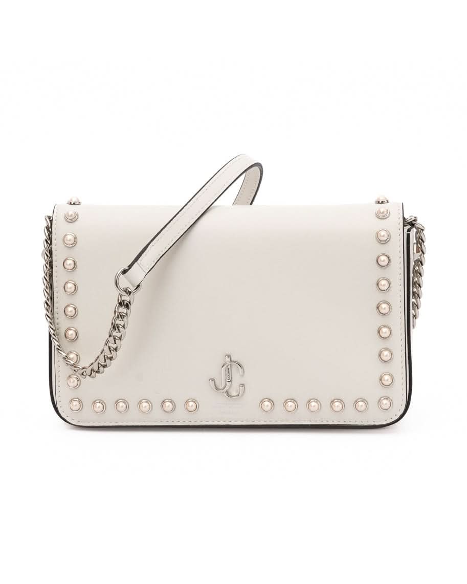 Jimmy Choo White Leather Crossbody Bag Glam Steals