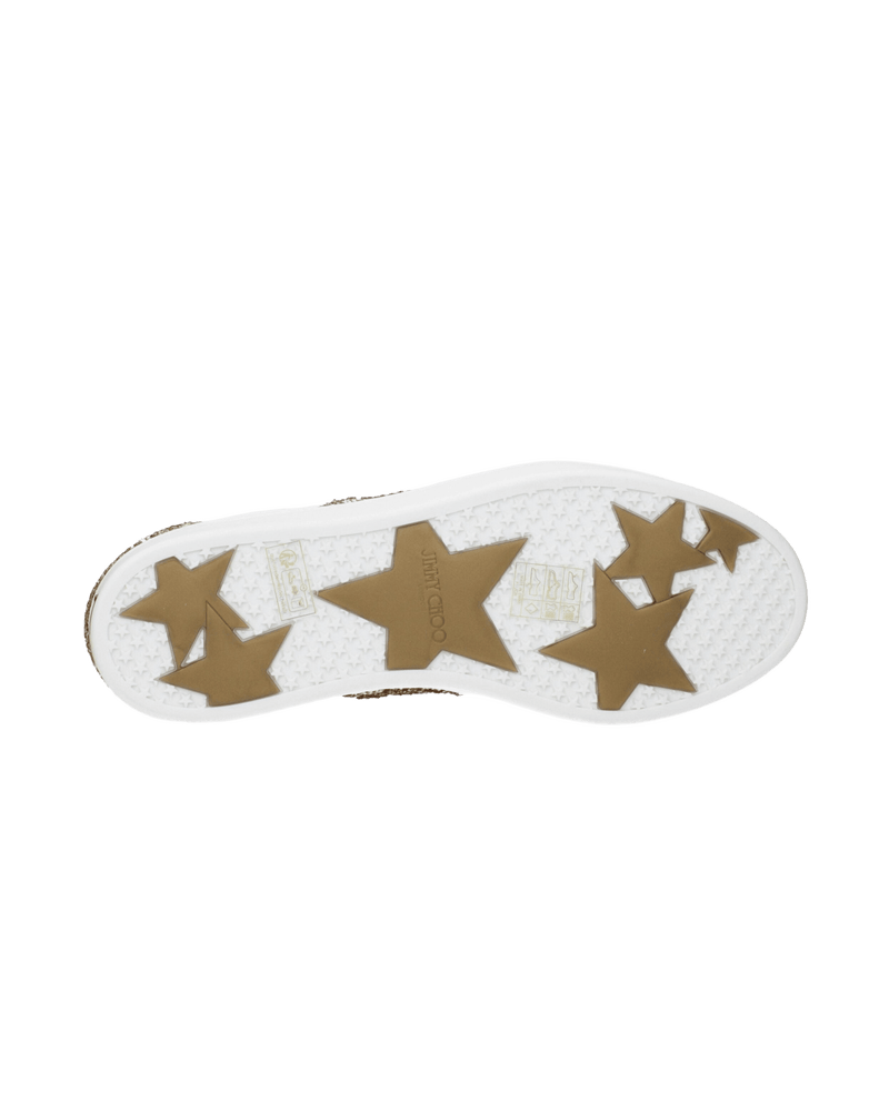 Jimmy Choo White Leather Low Top Glam Steals