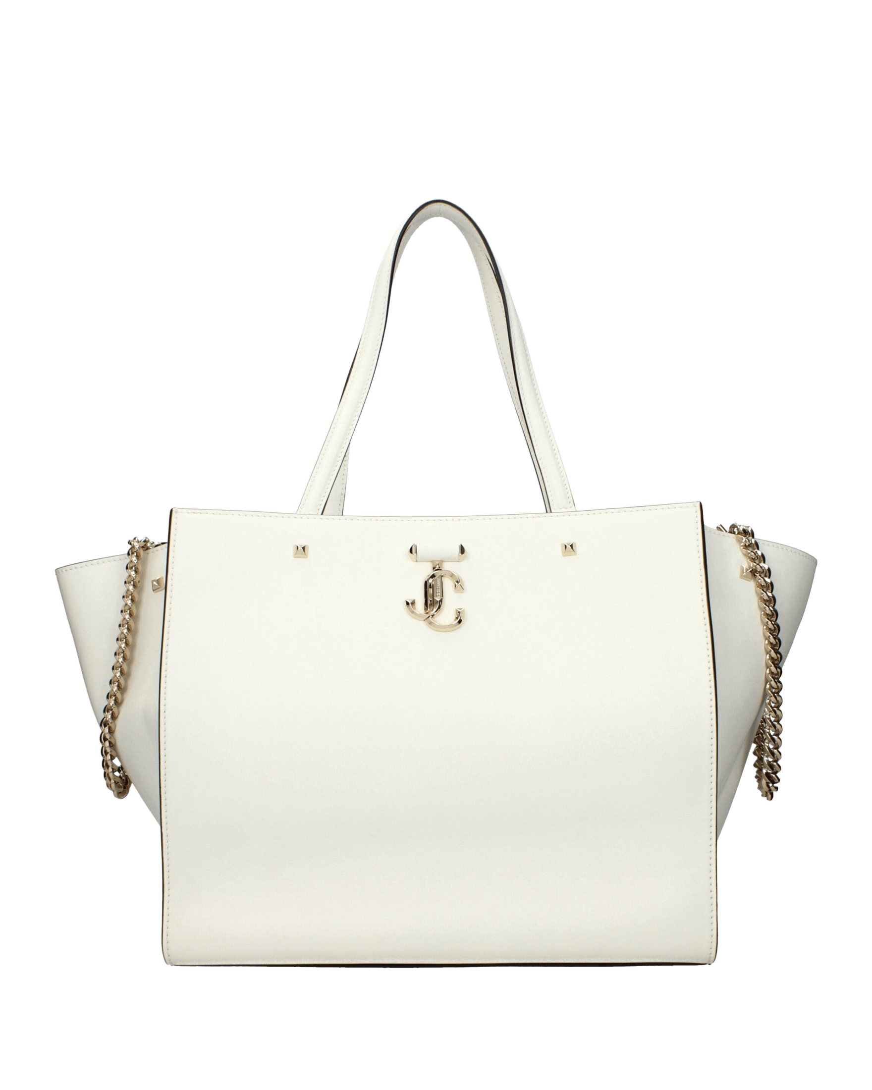 Jimmy Choo White Leather Shoulder Bags Glam Steals