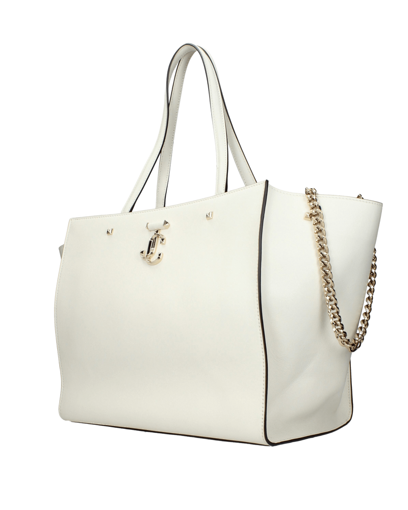 Jimmy Choo White Leather Shoulder Bags Glam Steals