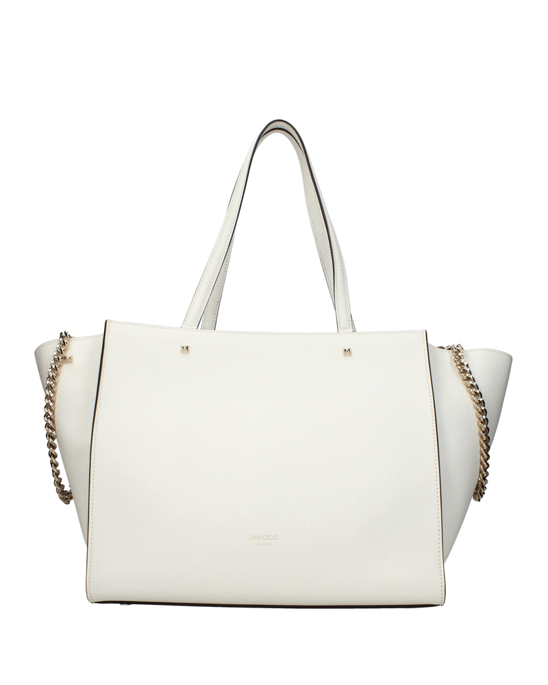 Jimmy Choo White Leather Shoulder Bags Glam Steals