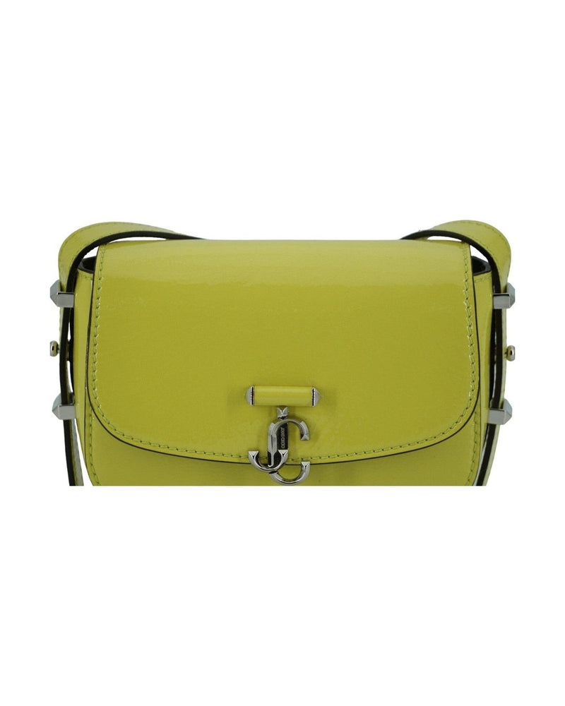 Jimmy Choo Lime Leather Small Shoulder Yellow Bag Glam Steals