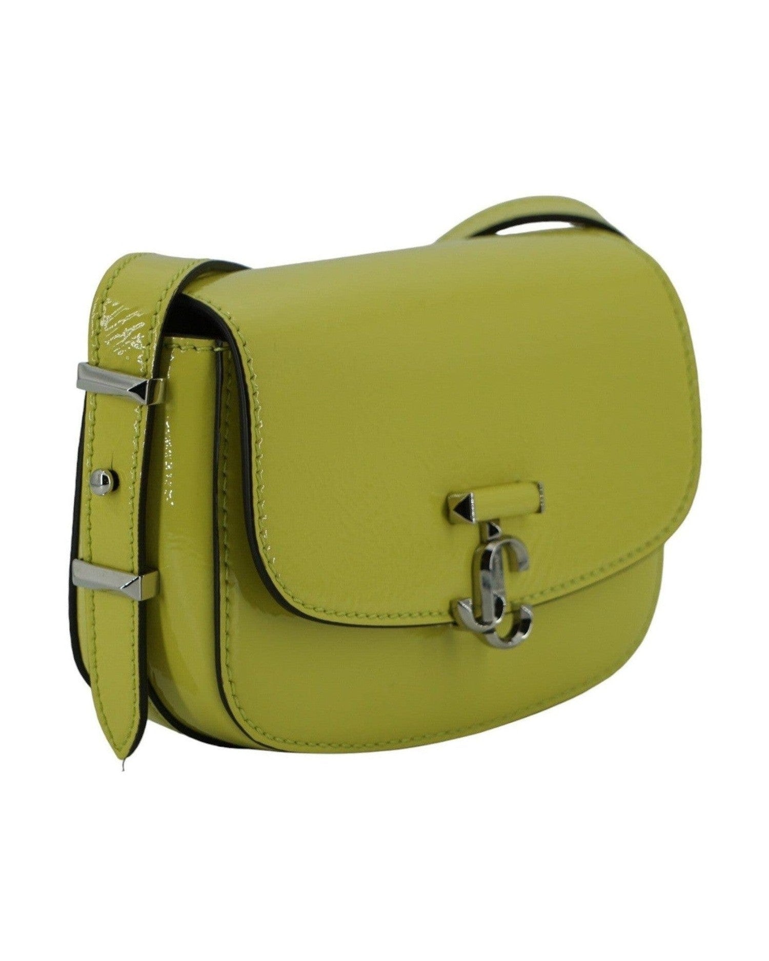 Jimmy Choo Lime Leather Small Shoulder Yellow Bag Glam Steals