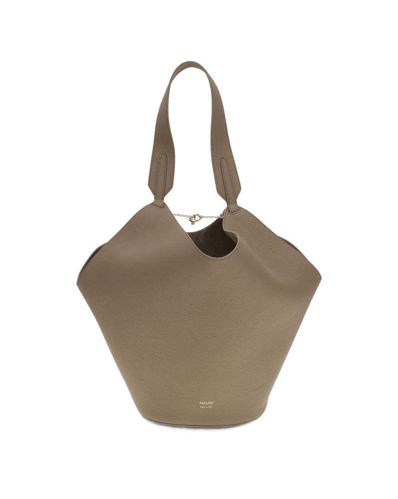 Khaite Beige Calf Leather Bos Taurus Shoulder Bag Glam Steals