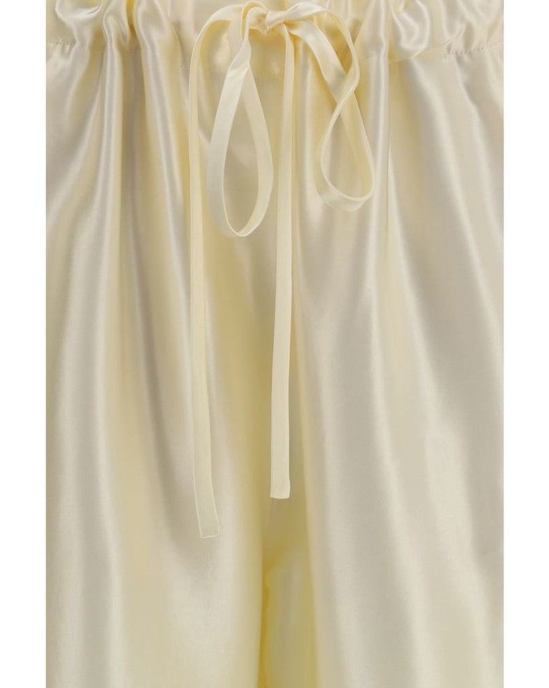 Khaite Beige Viscose Casual Pant Glam Steals