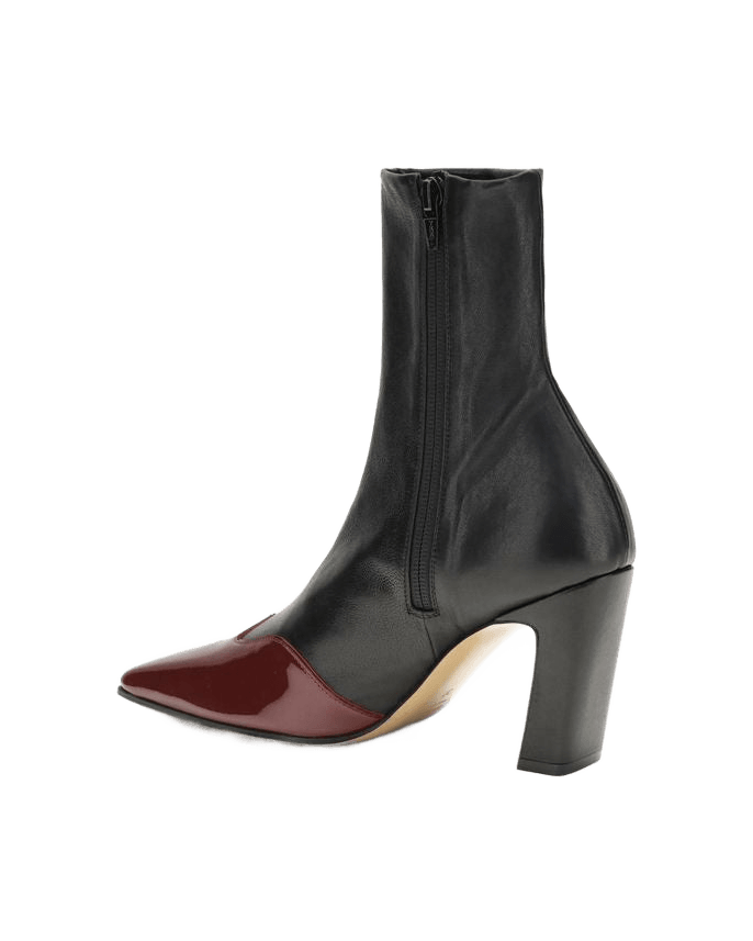 Khaite Black Leather Ankle Boots Glam Steals