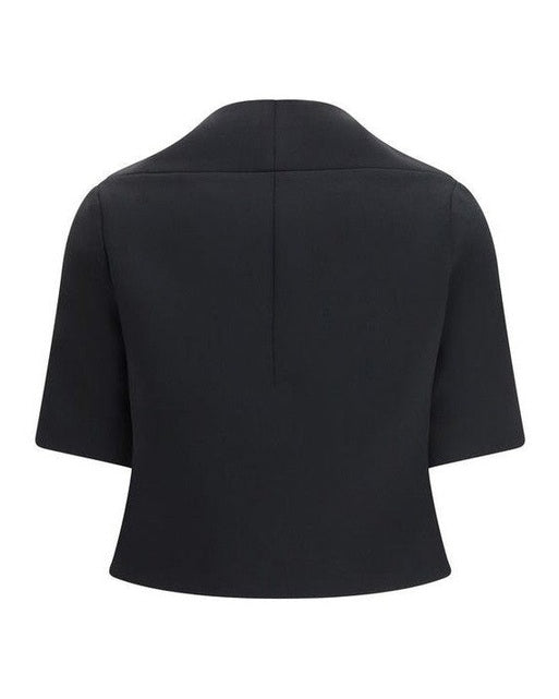 Khaite Black Polyester Biker Jacket 