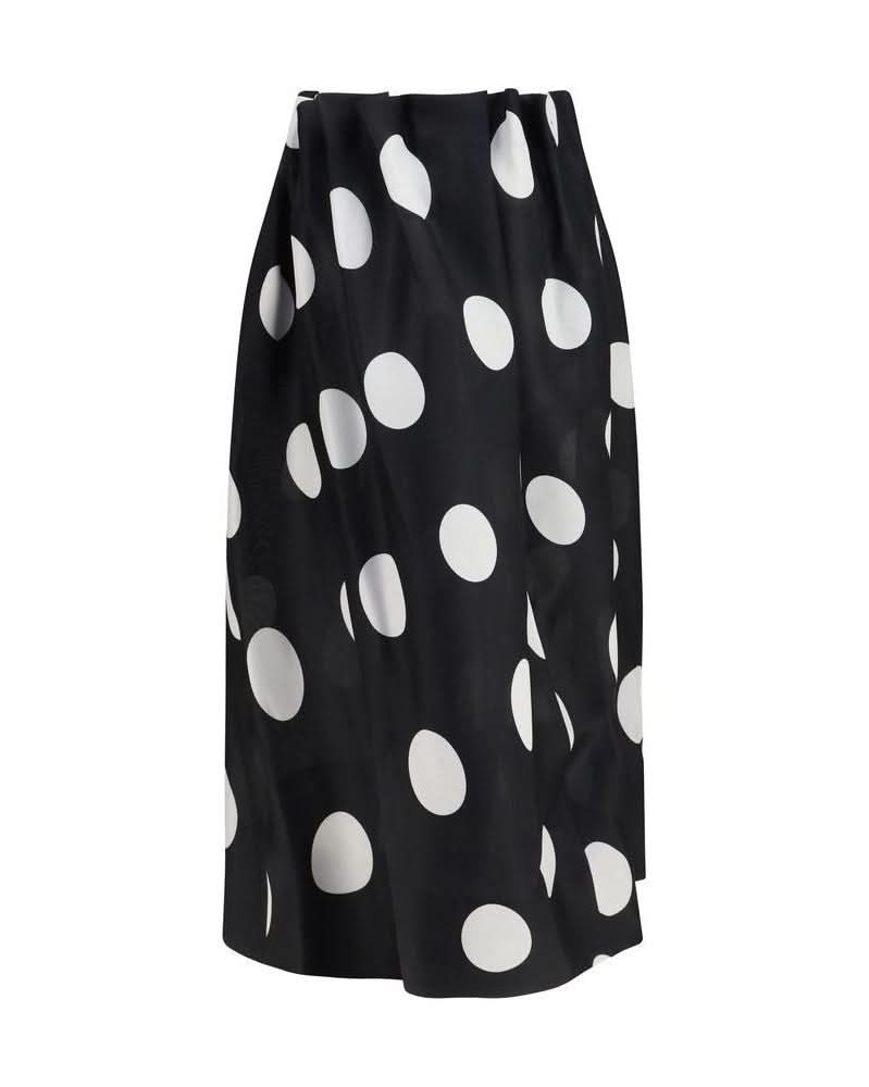 Khaite Black Silk Skirt Glam Steals