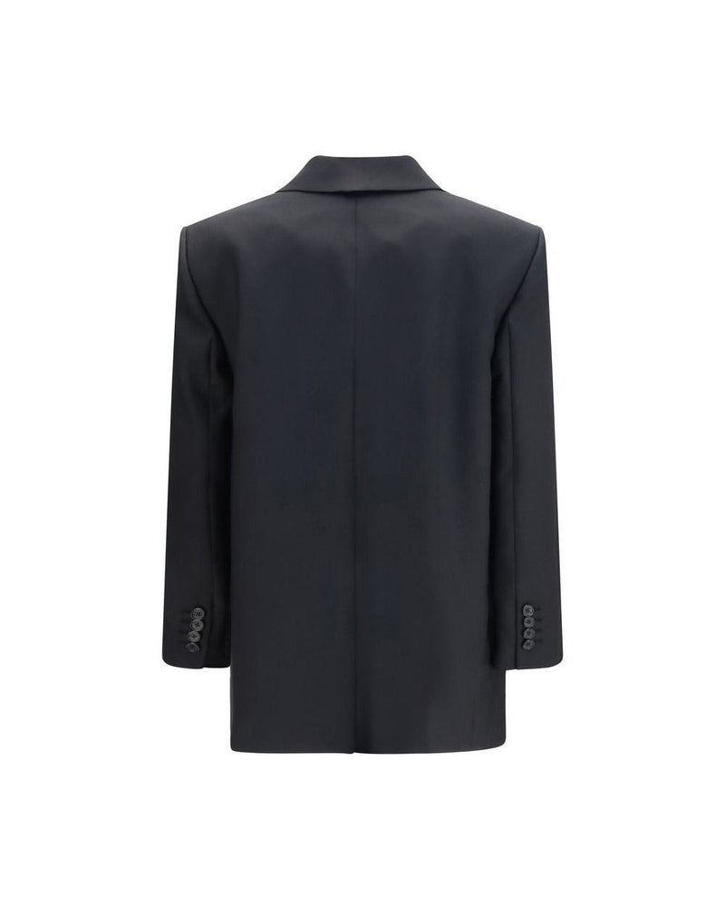 Khaite Black Wool Oves Aries Full Length Jacket Glam Steals