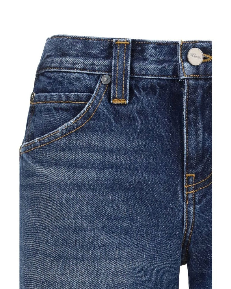 Khaite Blue Cotton Denim Jeans Glam Steals