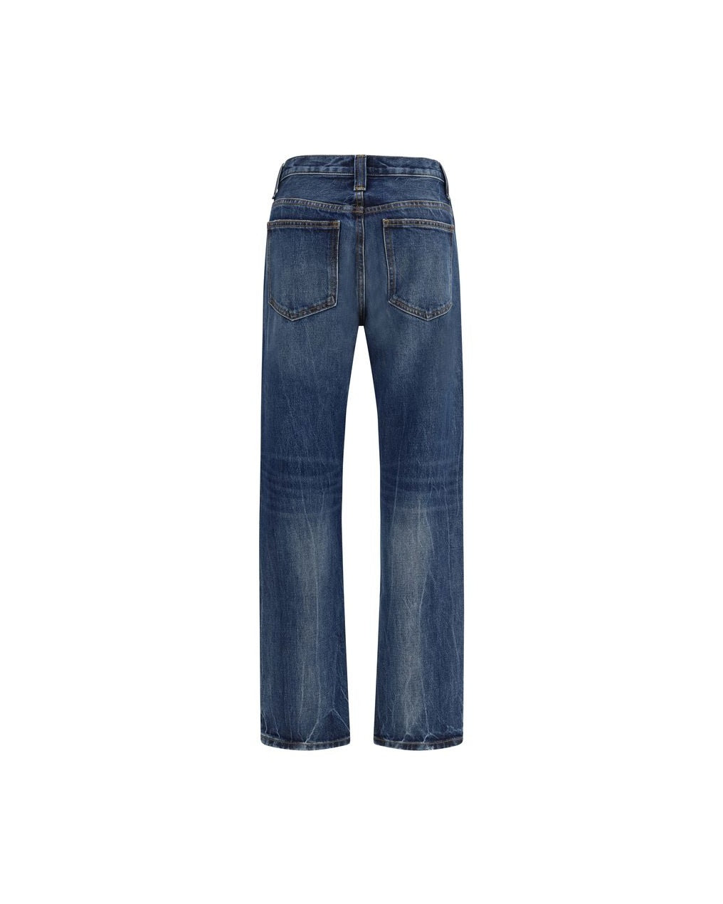 Khaite Blue Cotton High Waisted Jean Glam Steals