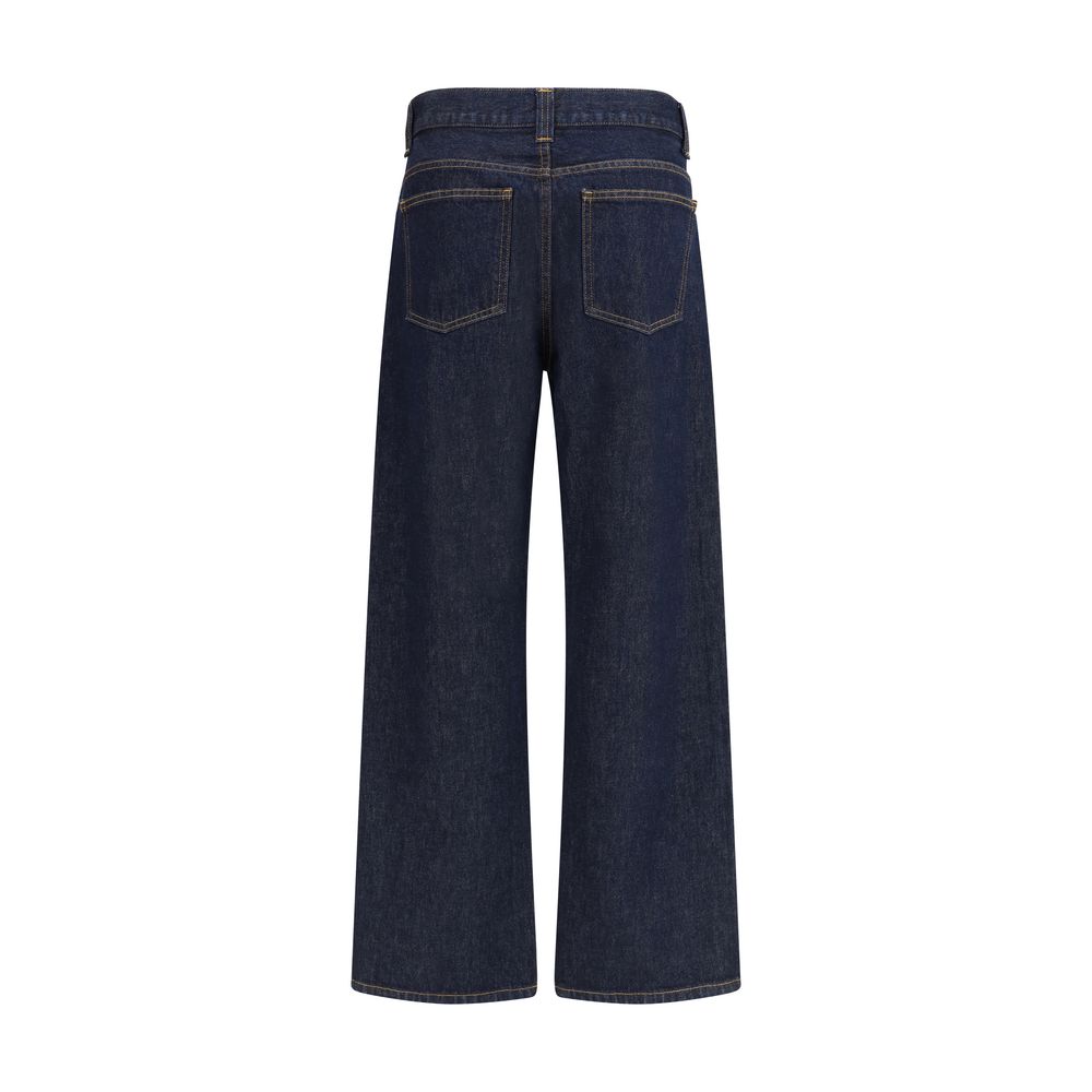 Khaite Bonnie High Waisted Wide Leg Jeans Glam Steals
