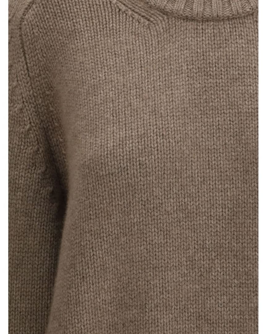 Khaite Brown Cashmere Sweater 