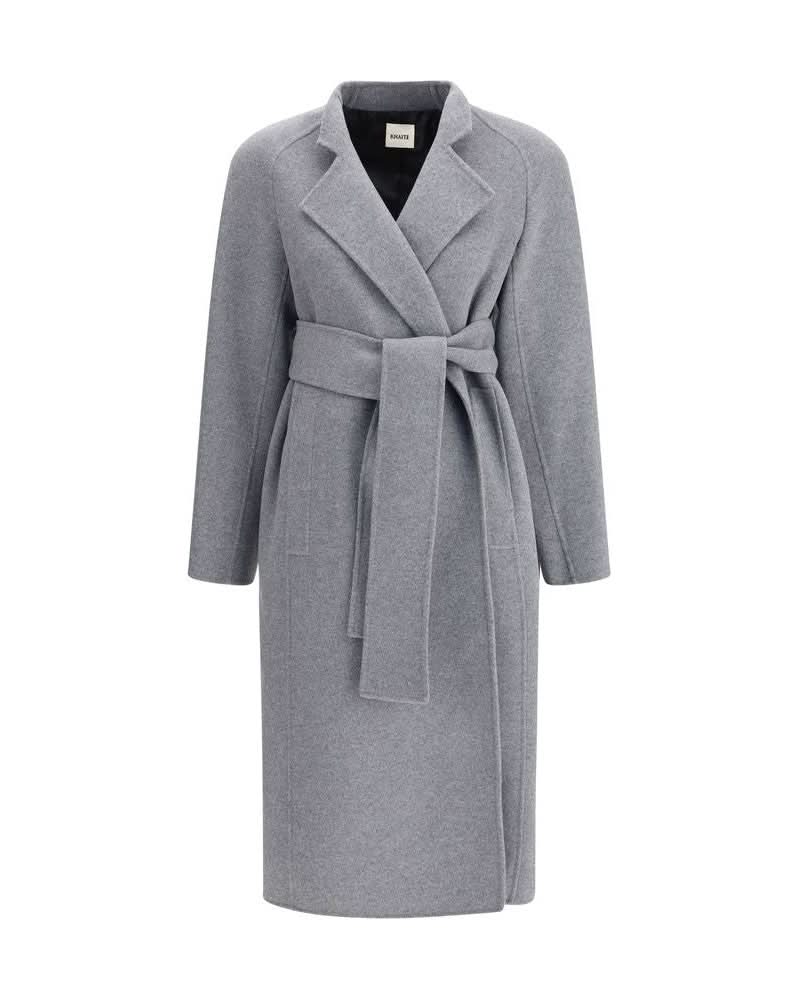 Khaite Gray Wool Coat 