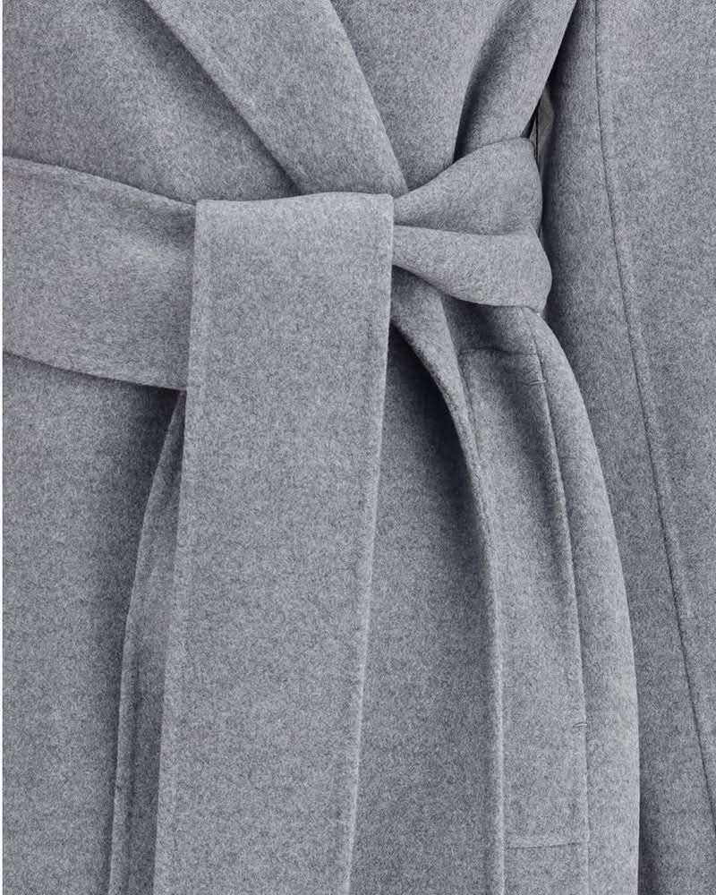 Khaite Gray Wool Coat 