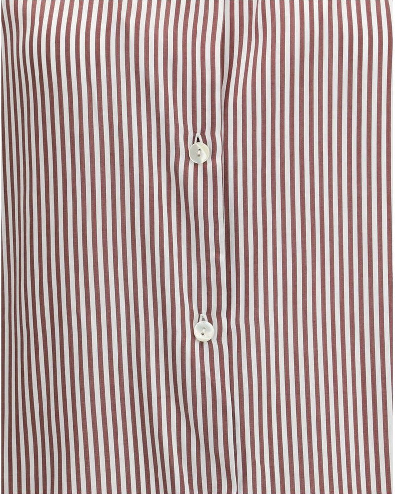 Kristina Ti Bordeaux Viscose Pattern Shirt Glam Steals