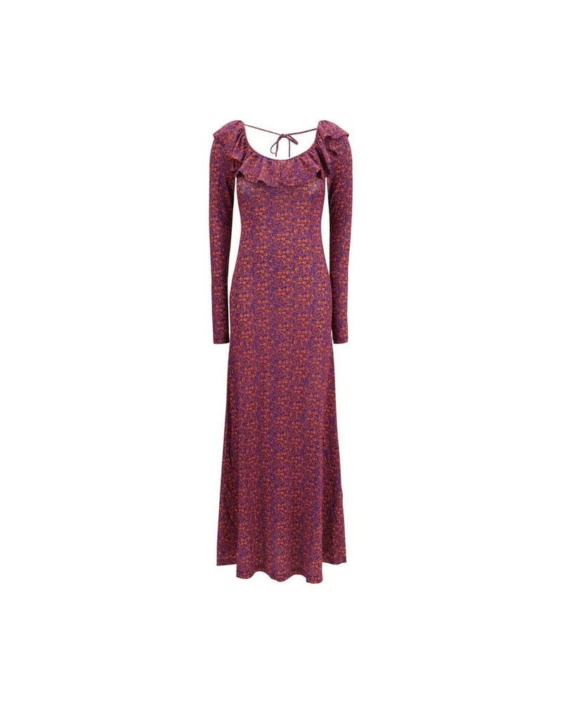 Kristina Ti Multicolor Viscose Casual Dress 