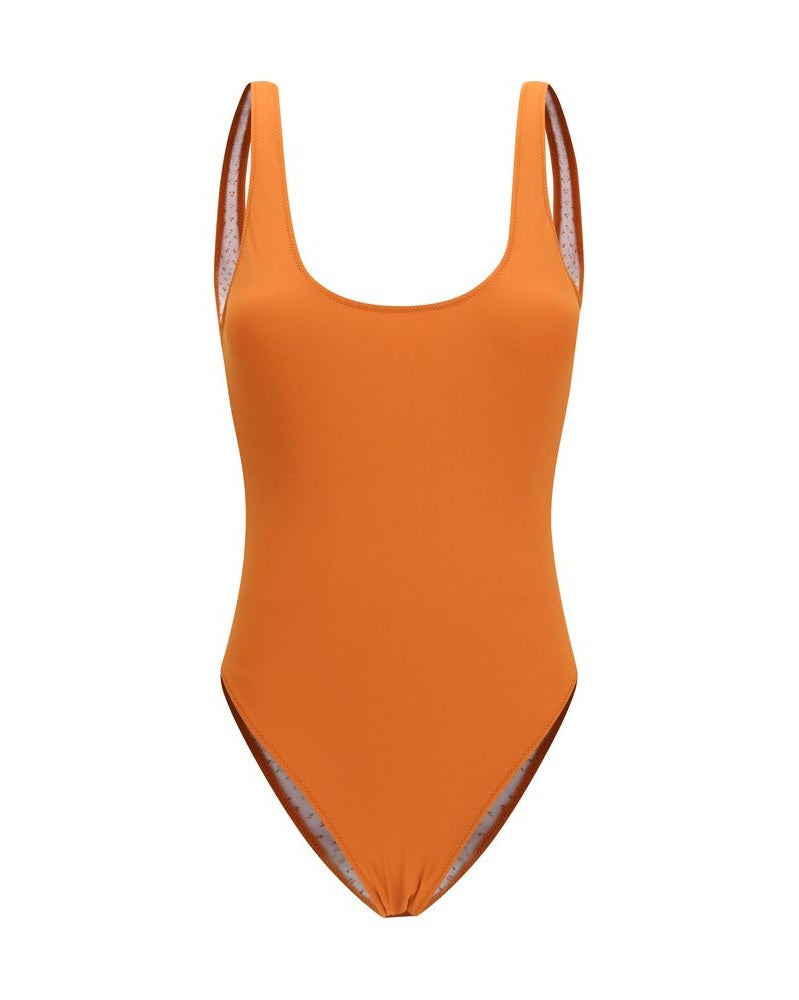 Kristina Ti Orange Polyamide One Piece Swimsuit Glam Steals