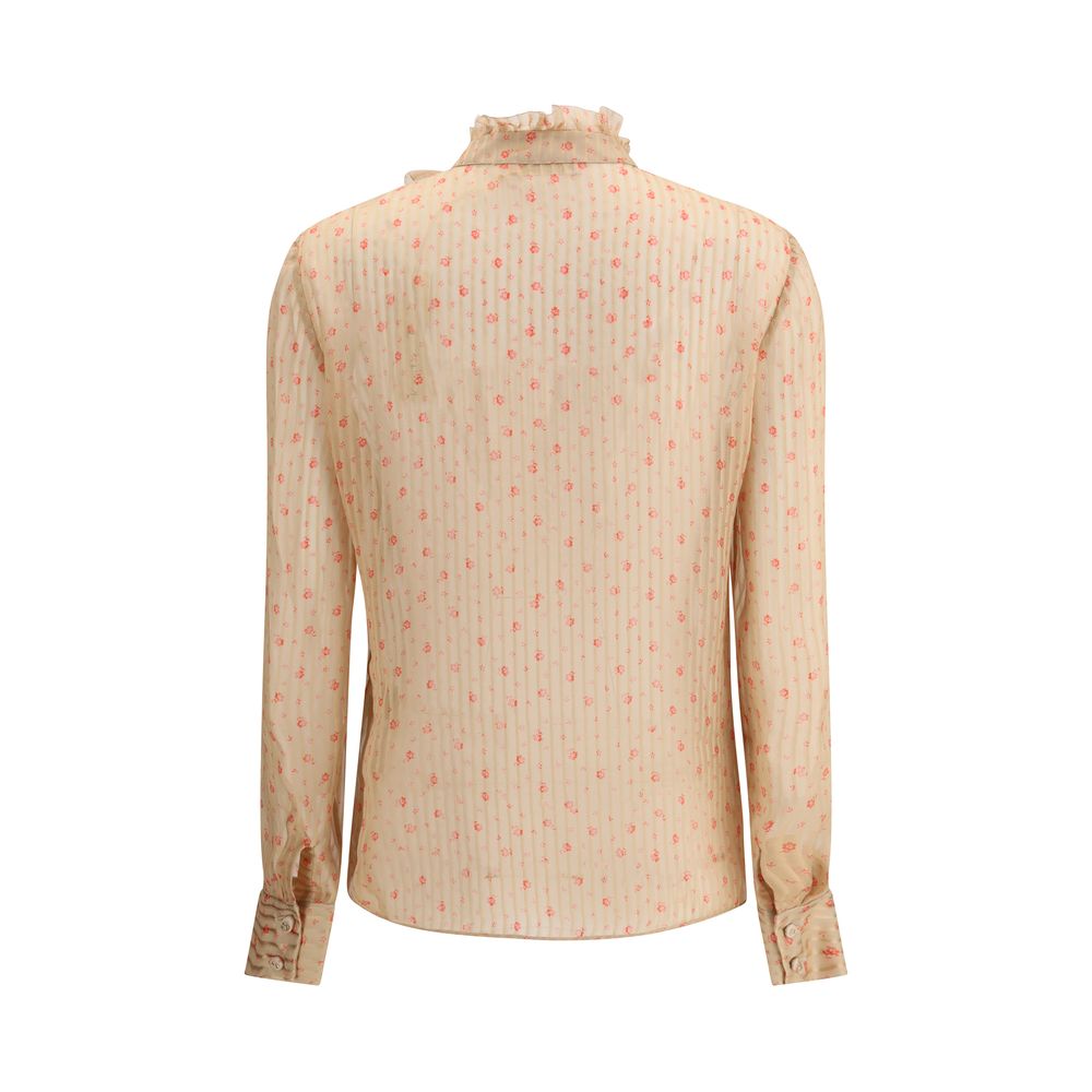 Kristina Ti Silk Rouches Blouse Glam Steals