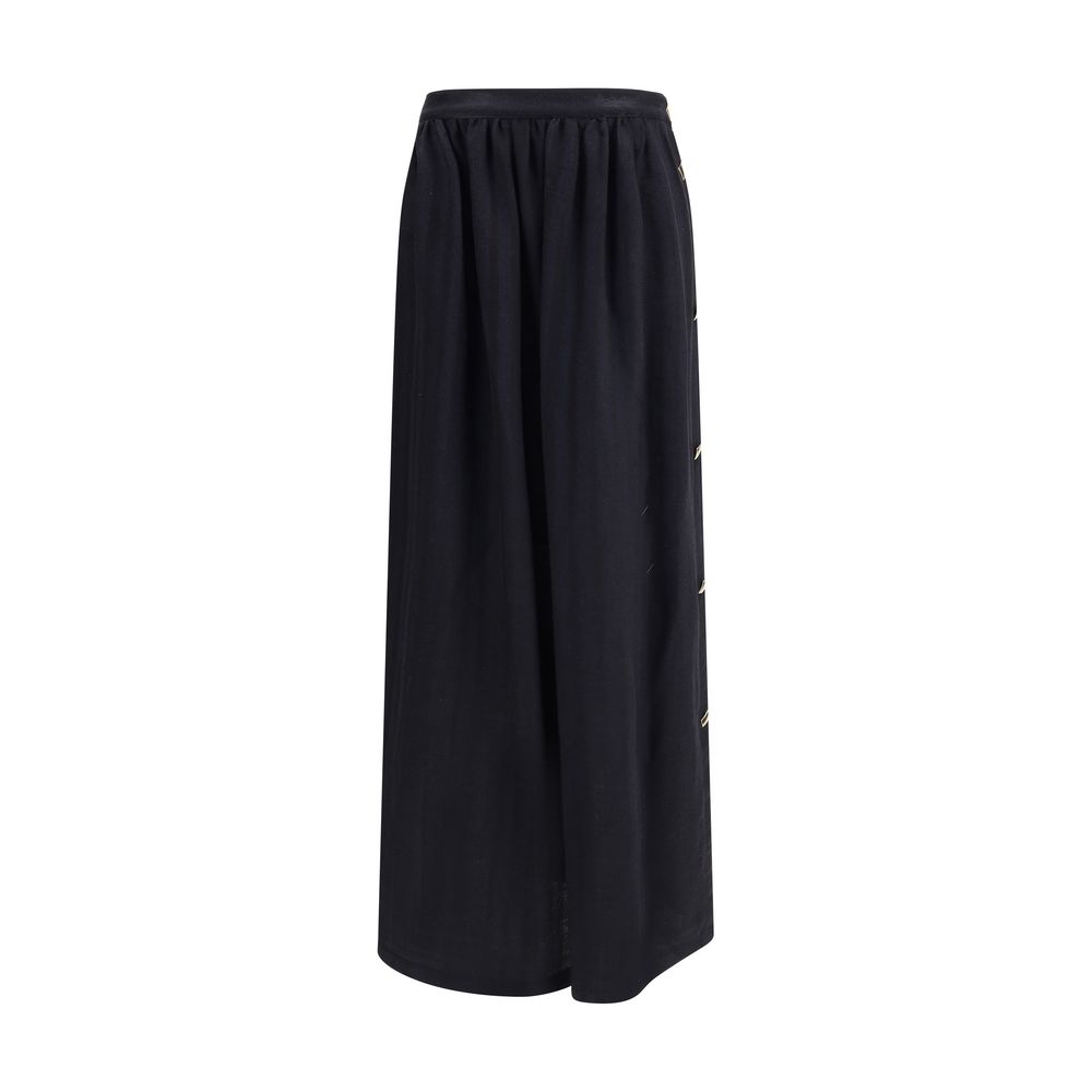 Kristina Ti Wool and Silk Long Skirt Glam Steals