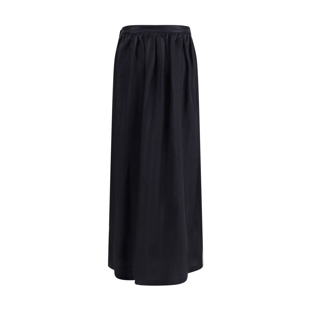 Kristina Ti Wool and Silk Long Skirt Glam Steals