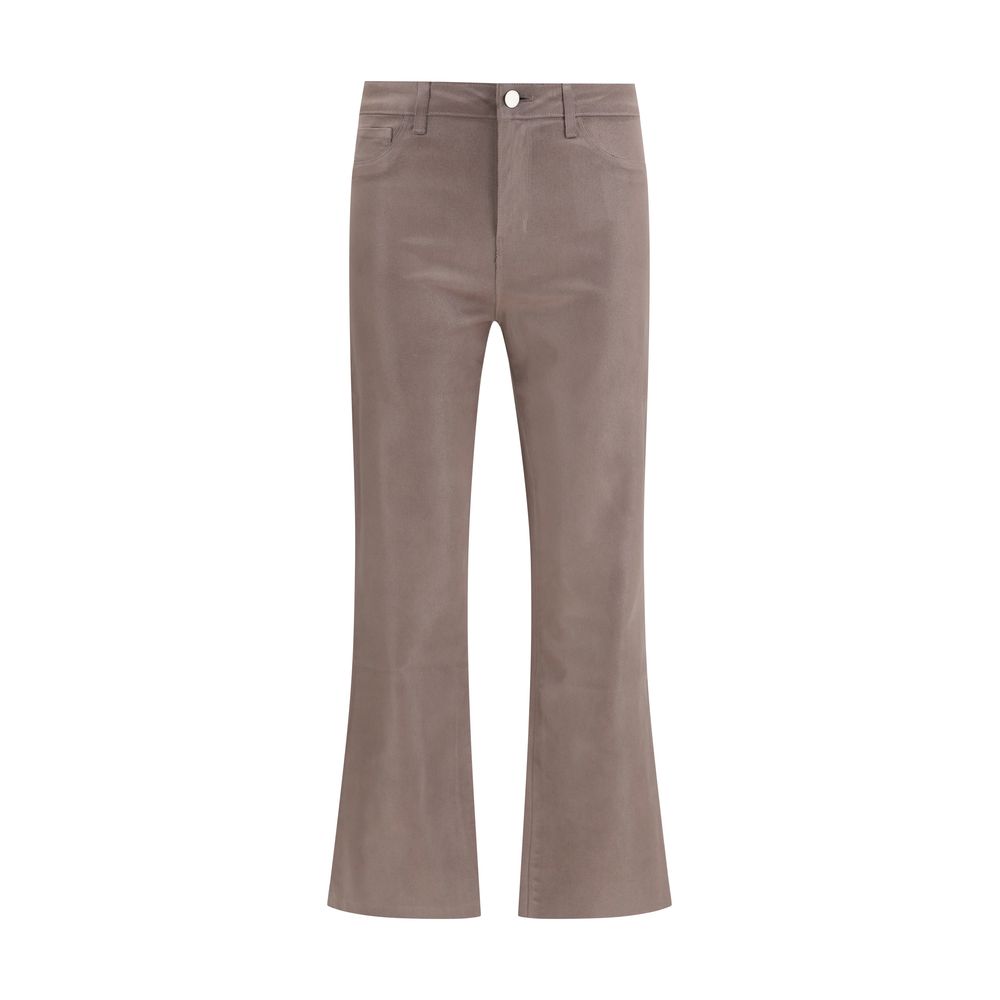 L'agence Beige Cotton Pant Glam Steals