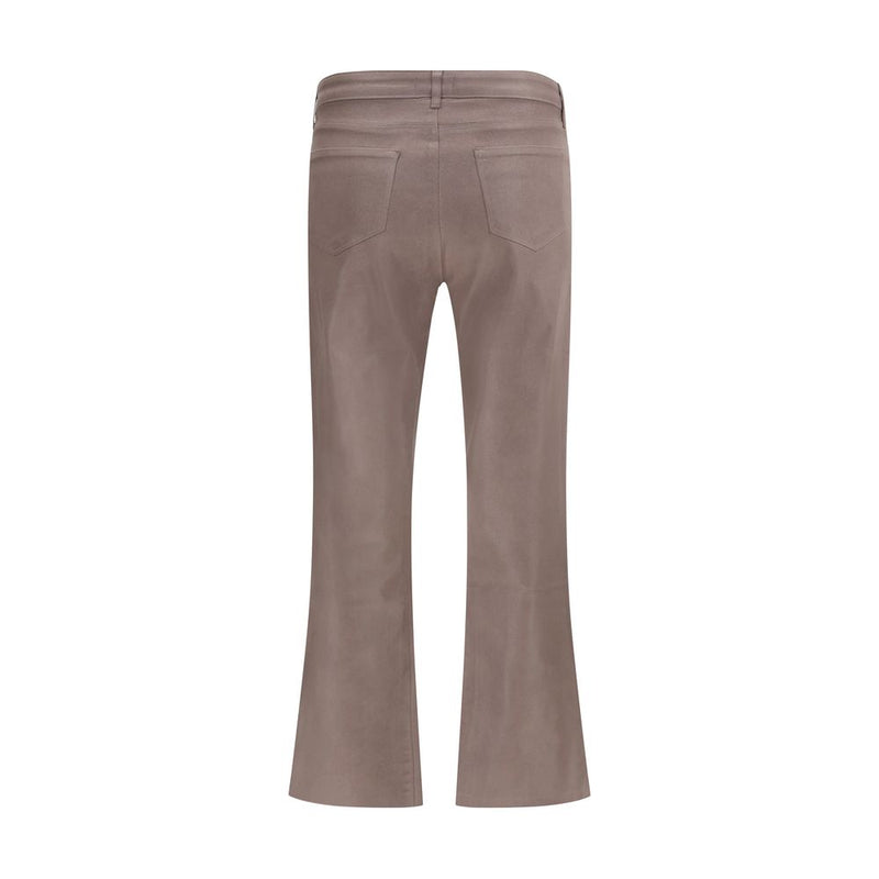 L'agence Beige Cotton Pant Glam Steals