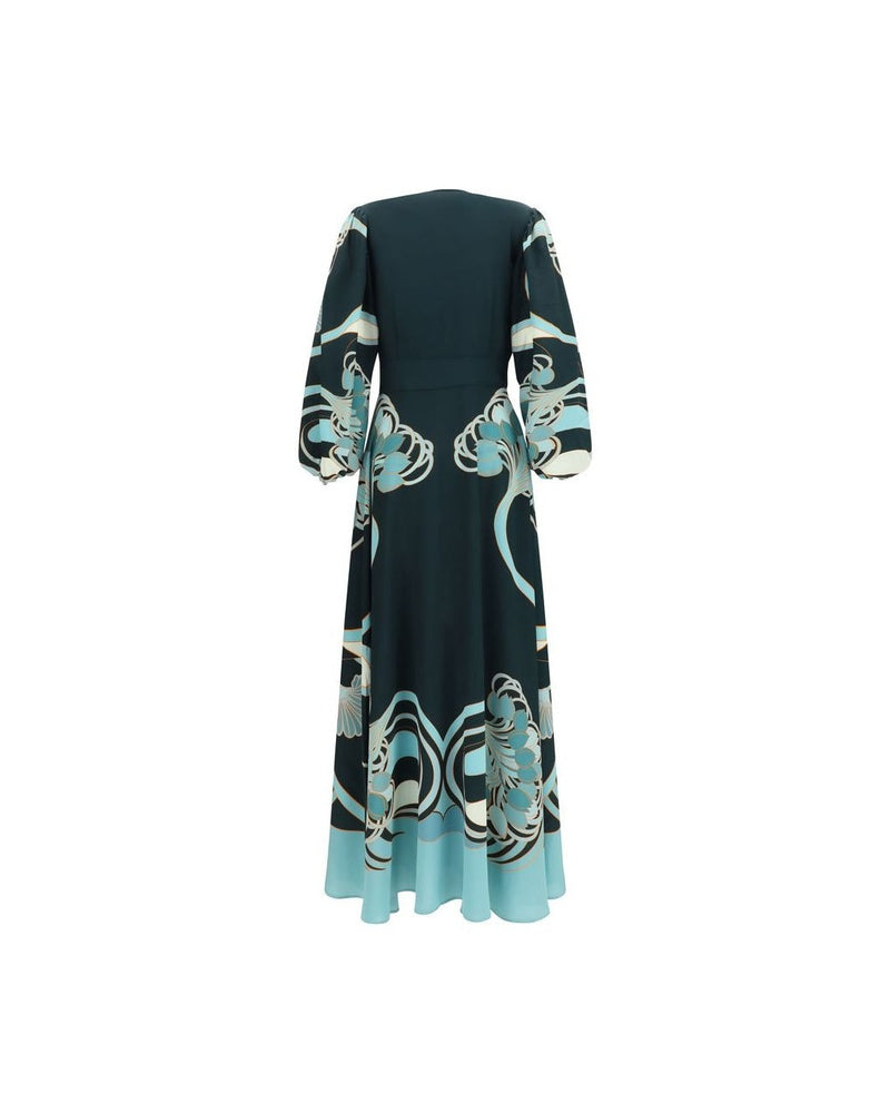 La Double J Blue Silk Casual Dress Glam Steals