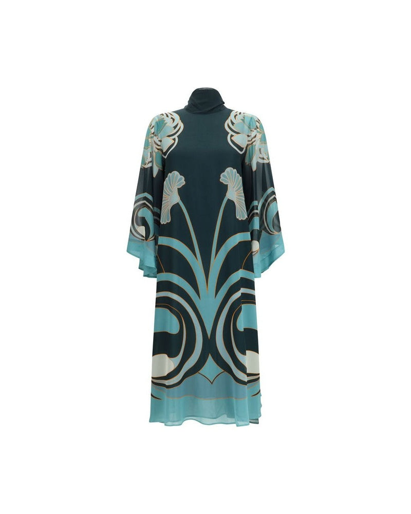 La Double J Blue Silk Cocktail Dress Glam Steals