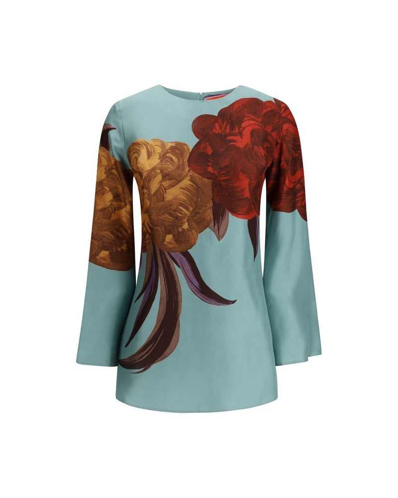 La Double J Multicolor Silk Casual Dress Glam Steals