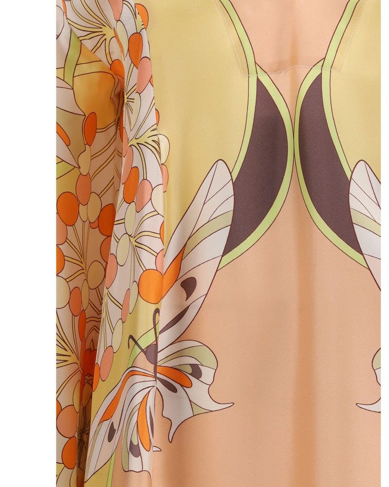 La Double J Multicolor Silk Casual Dress Glam Steals