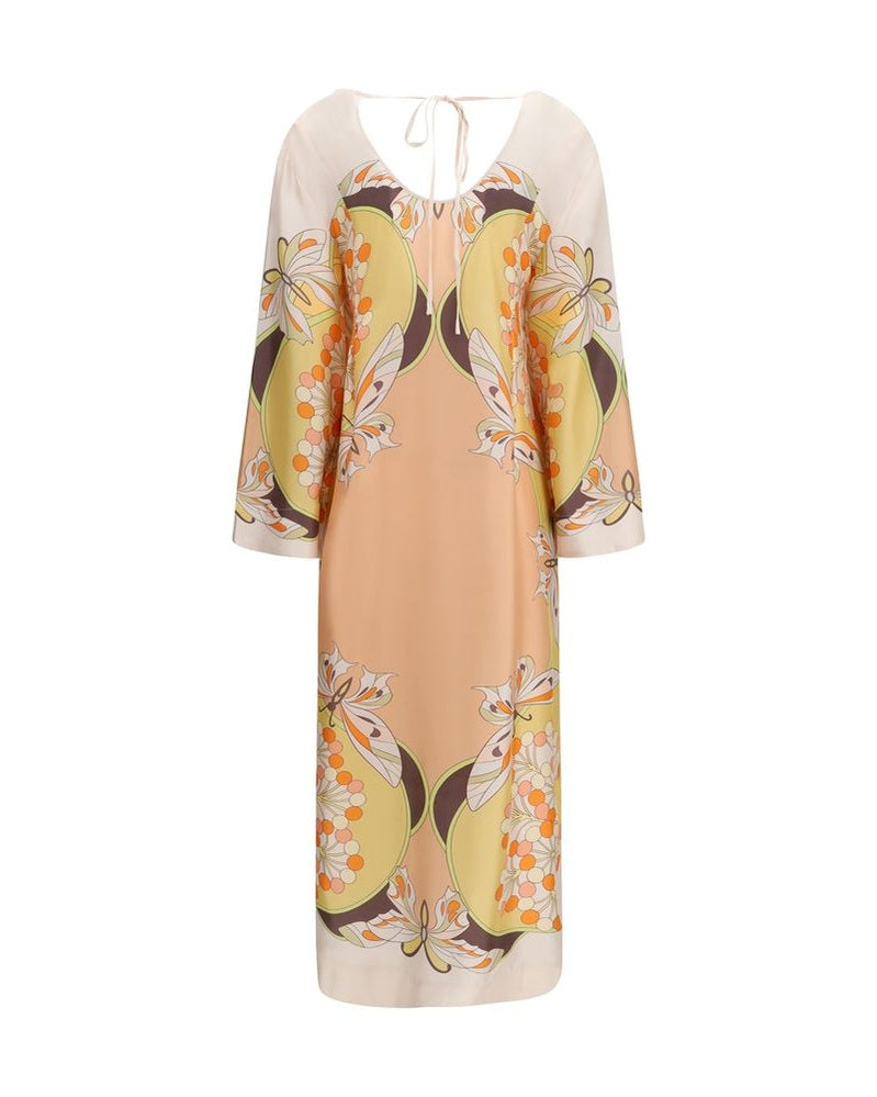 La Double J Multicolor Silk Casual Dress Glam Steals