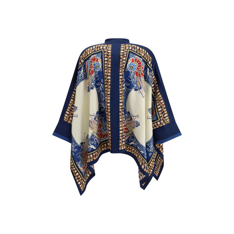La Double J Multicolor Silk Pattern Shirt Glam Steals
