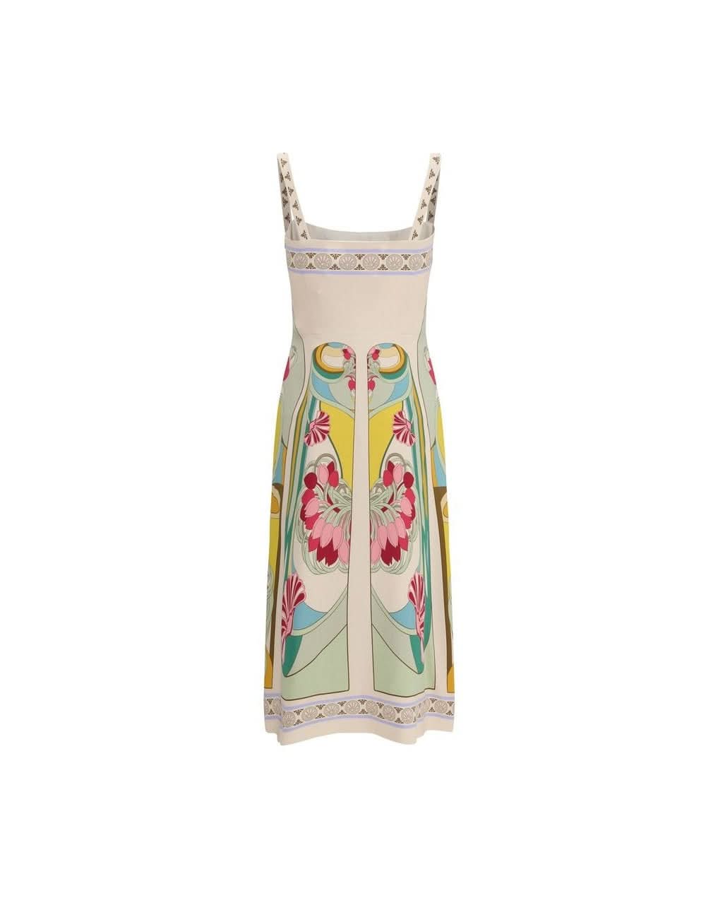 La Double J Multicolor Viscose Casual Dress Glam Steals