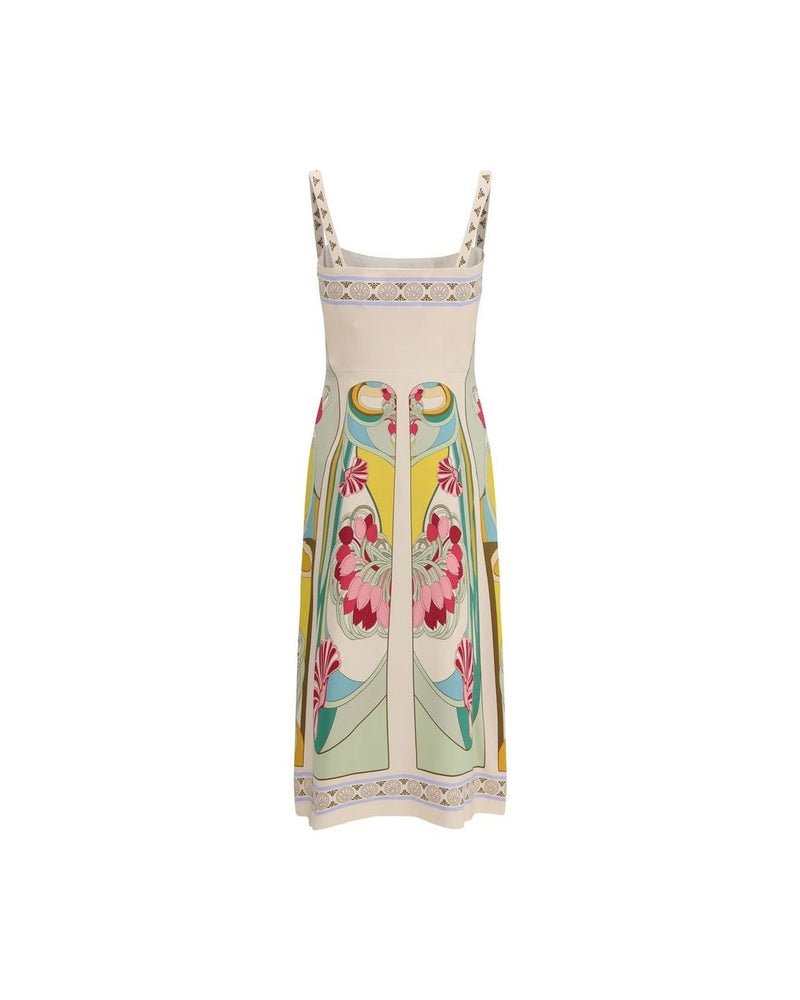 La Double J Multicolor Viscose Casual Dress Glam Steals