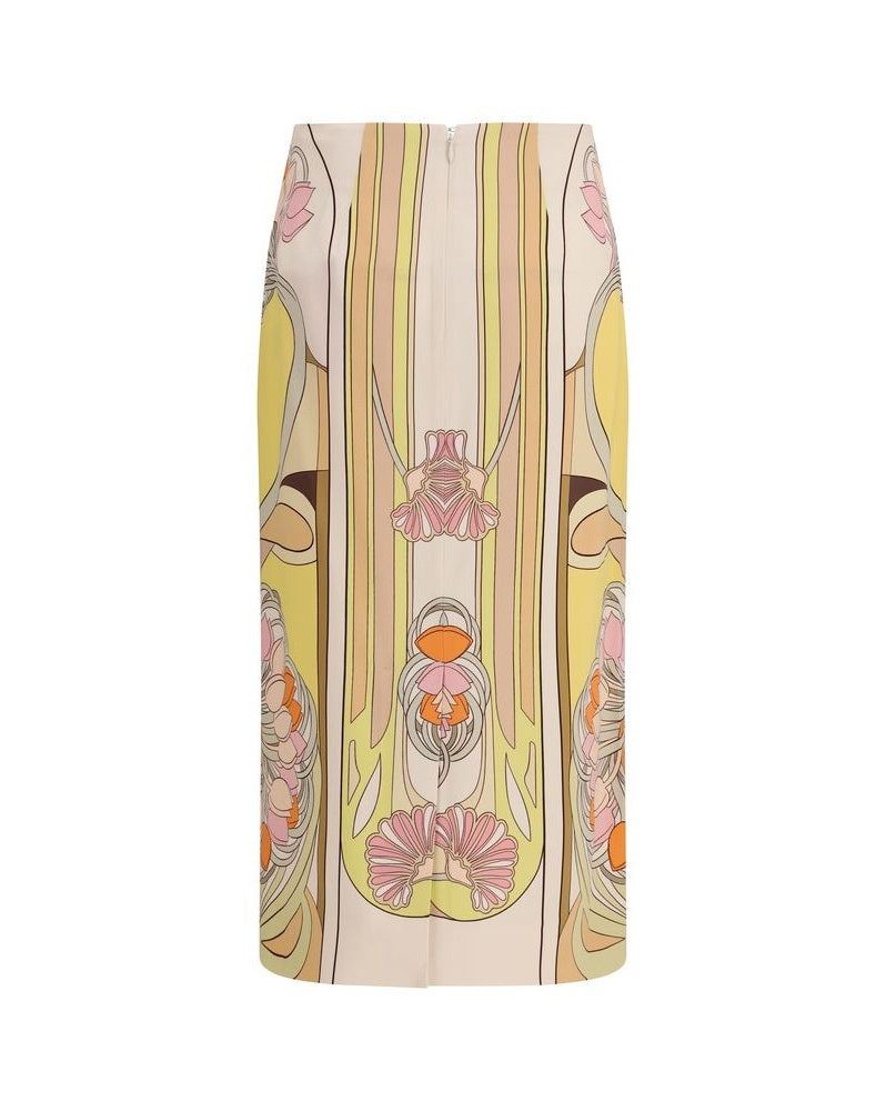 La Double J Multicolor Viscose Long Skirt Glam Steals