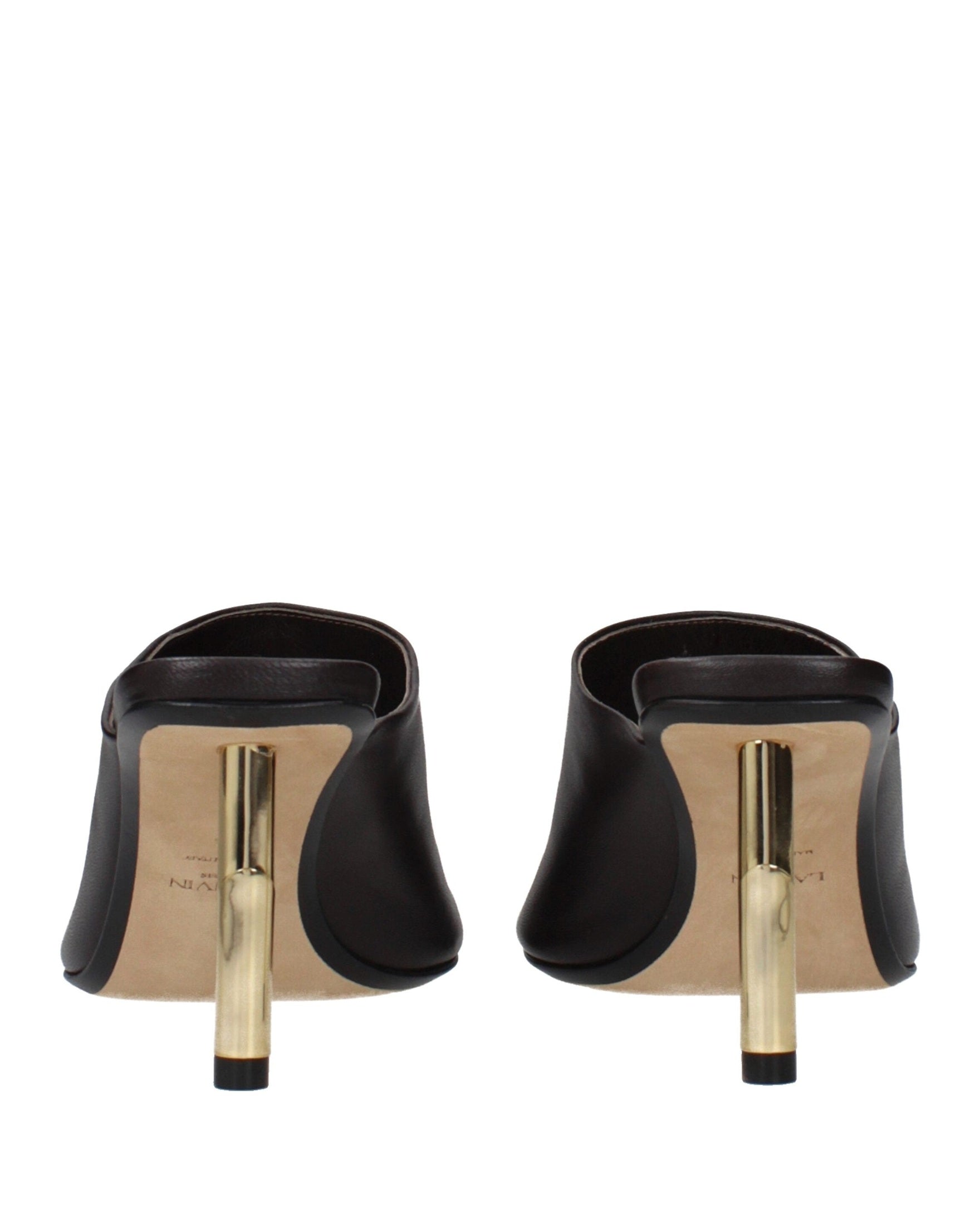 Lanvin Black Leather High Heel Pumps Heels